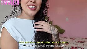 Naughty neighbor whispers dirty guidance for your throbbing handjob