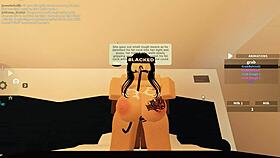 blacked roblox babe rides monster bbc doggystyle 💦🍑