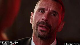 spank octavia red's gorgeous redhead tits then fuck her bound deep