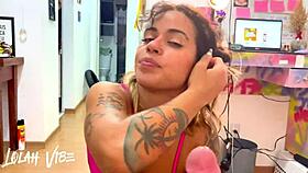 check out this brazilian with huge clit pussy squirting on smallest cock at the party pov