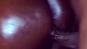 African ebony bbw squirts hard on bbc while spreading fat pussy missionary!