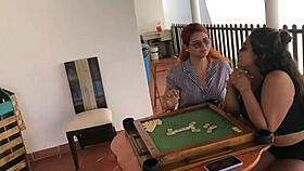 lesbian latina homemade with toys doggystyle lick and creampie action