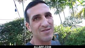 bffs dive into wild poolside foursome riding hard in every position