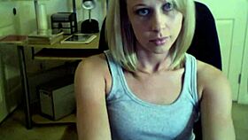 Kylie Teases Perfect Ass Tits with Dildo on Webcam