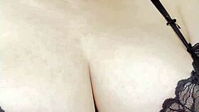 Blonde Bombshell with Massive Natural Tits Flaunts Sexy Lingerie Curves