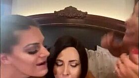 Three busty pornstars coco vandi helena price clover baltimore devour one cock creampie orgy