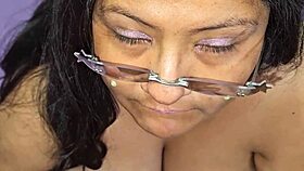 BBW Gulps Down Huge Milk Cum Load!