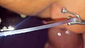 BBW Gulps Down Huge Milk Cum Load!