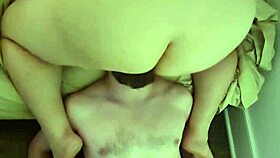 creampie cleanup bloopers with homemade couples licking pussy