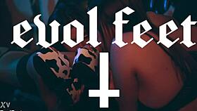 Horny Sluts Worship My Feet Deepthroat and Lick Toes Femdom