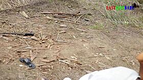 bbw teen slut demands monster bbc creampie gangbang in outdoor bush orgy