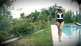 Horny Latina Natasha Sucks and Fucks Long Black Cock Cum Load