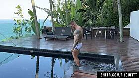 Threesome fun with curvy Brazilian babes Karen Feaz Pam Pam doggystyle blowjob