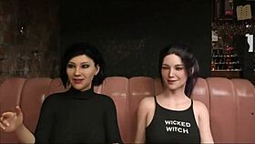 Brunette's Big Ass Teases Erotic Leap of Faith