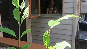 Nikki's juicy cheeks bounce wildly as she's taken from behind doggystyle