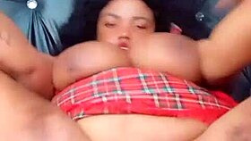 Chubby queen5 😍 shows off her horny big hairy pussy up close!