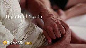 Cute blonde teen cums hard from loving creampie fuck 😍💦