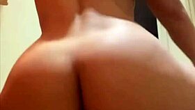 curly latina shakes her juicy ass rebolando with wild energy