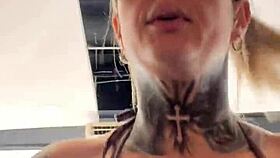 Gym pussy workout on cock public outdoor fun