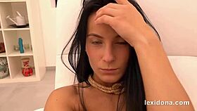 Czech amateur fingers and gapes shaved pussy solo on homemade video