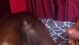 African ebony bbw squirts hard on bbc while spreading fat pussy missionary!