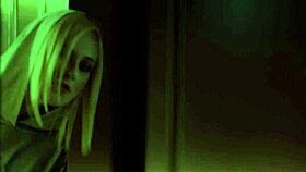 a petite young lesbian duo laps at slick pussies hungrily