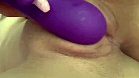 Sexy latina amateur masturbates her tight ass for tinder friend close-up