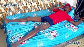 Petite ebony teen rides big fat black cock moaning in missionary and spooning creampie