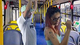 uhh public bus grope n fuck on young student feels so naughty n hard