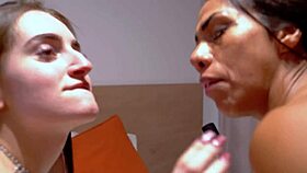 Caught curvy cheating brunette and fucked her huge tits ass like crazy!