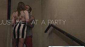 Rococo Royalle's hot ass teen fucked in party bathroom