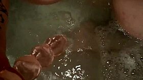 daytona hale's huge wet tits tease in steamy bath play
