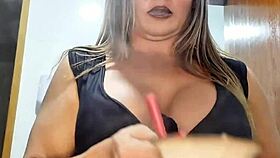 hot maid's huge clit pussy tempts with athletic tits and creampie