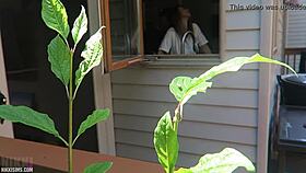 Nikki's juicy cheeks bounce wildly as she's taken from behind doggystyle