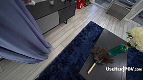 Blonde milf grabs that POV cock for deep intense hardcore pounding session