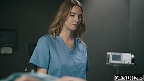 Nurse offers patient his dick back for soul in exchange amid lactating tits and group licking session