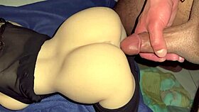 Young Petite Girl Pulls Down Leggings Exposing Perfect Ass For First Time Thick Cock Anal POV