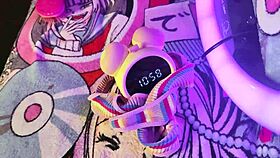 Two Vibrators Wreck Her Tight Pussy Hard