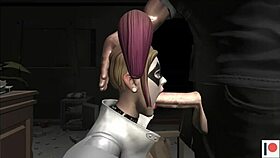 Blonde Takes Cock Super Deep in Intense Throat-Fucking Session