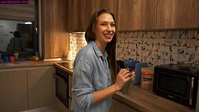 that hot tanned brunette with braces fucks me missionary pov to settle our monopoly debts hardcore