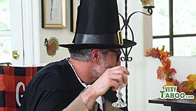 Milf Squirts Wet Juices in Thanksgiving Lust Feast