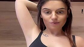 her braless huge tits in tight tanktop make me so horny all day