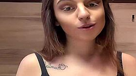 her braless huge tits in tight tanktop make me so horny all day