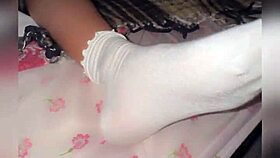 Young Mexican girlfriend waits in bed ready for deep penetration homemade