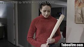 Hot brunette teen roughly fucked bent over doggystyle by creep guy 😈💦