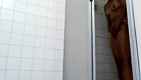 real amateur couple gets soaking wet in bathroom shower for steamy homemade sex