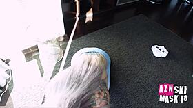 bambi blitz drops by for a quick shower and gets soaked instead