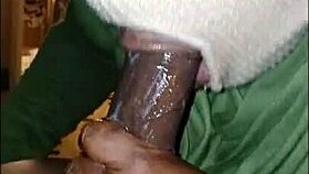 Damn masked girl delivers the sloppiest deepthroat blowjob ever!