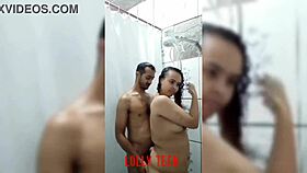 i took shower with guy n sucked his cock real good but spilled a lil