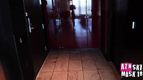 bambi blitz drops by for a quick shower and gets soaked instead